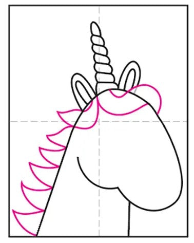 disegnare-una-criniera-di-unicorno-facile