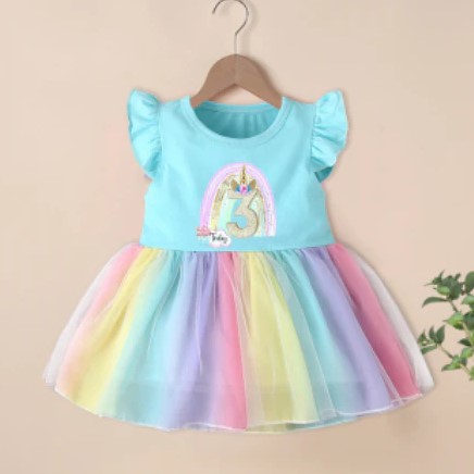 Vestito Unicorno Bimba