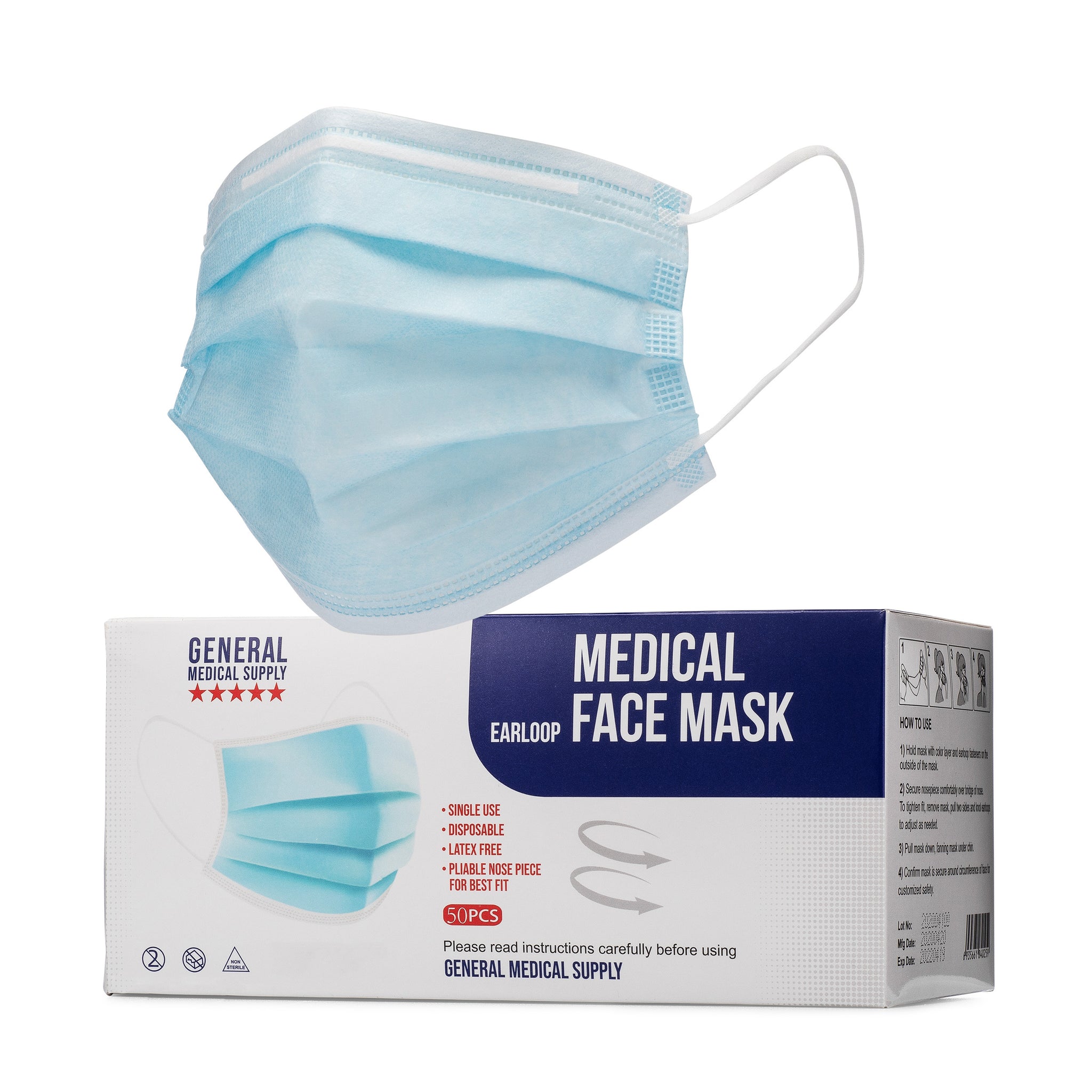 3 Ply Medical Face Masks, Breathable, High Quality Masks - Level2