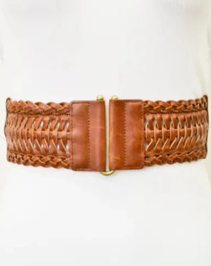 LEATHER BRAIDED BELT - K&E FASHIONS - Braided Leather Belts