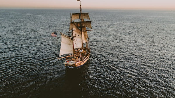 old ship carrying coffee to Costa Rica from Cuba 