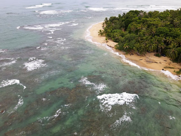 caribbean beach in Costa Rica 