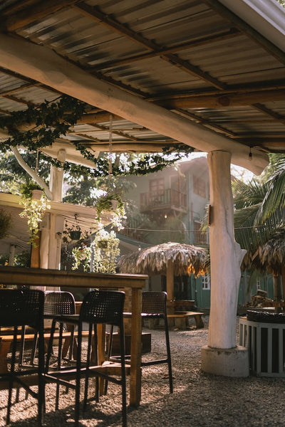 outdoor cafe in Costa Rica 