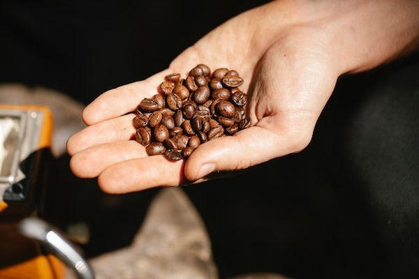 small hand-roasted batch of coffee