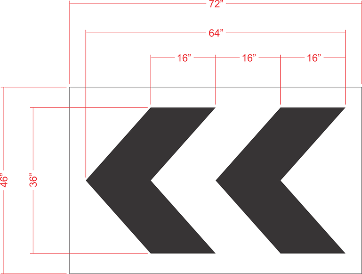 29 McDonalds Turn Arrow Circle Stencil — 1-800-Stencil