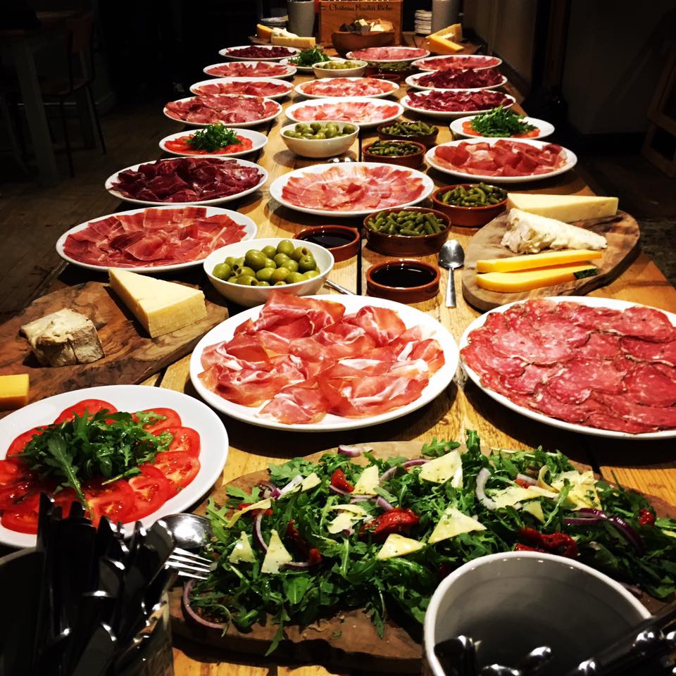 family feast at friends of ham leeds - group bookings and private hire in the basement bar