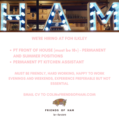 friends of ham ilkley are hiring part time staff