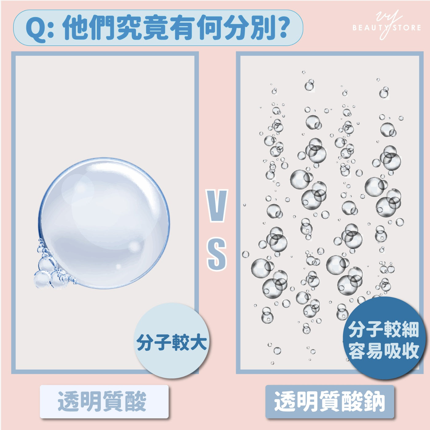 透明質酸vs 透明質酸鈉 Vy Beauty Store