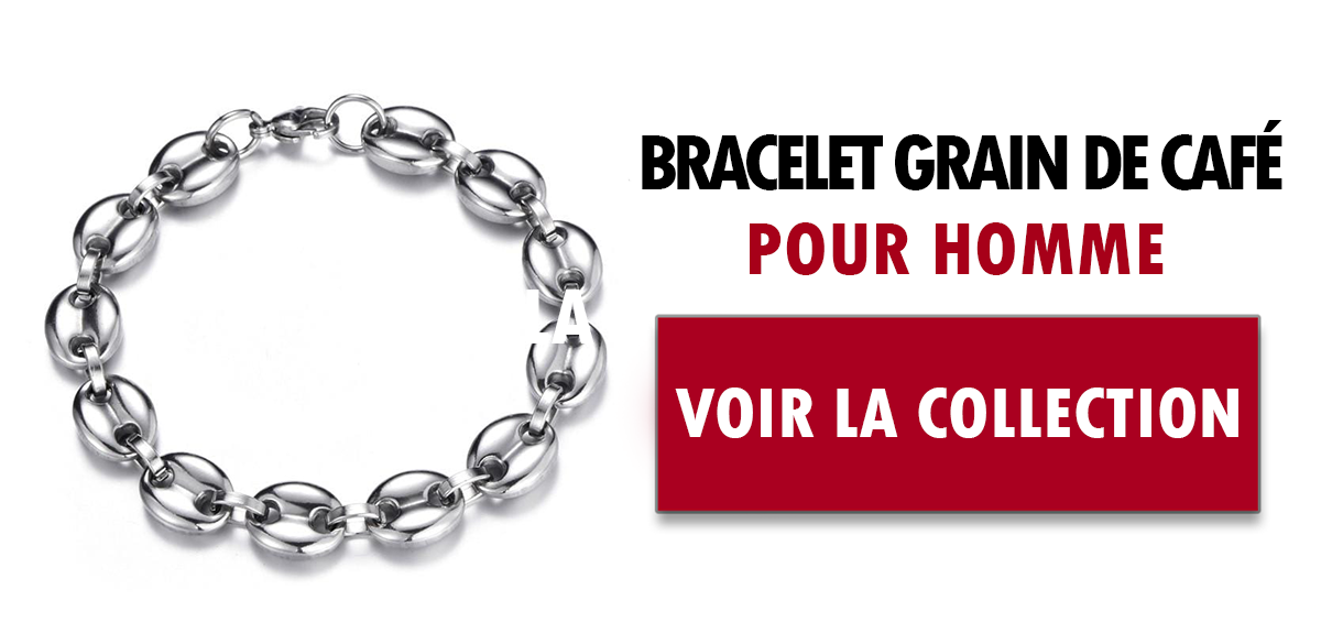 Collection bracelet grain de café homme