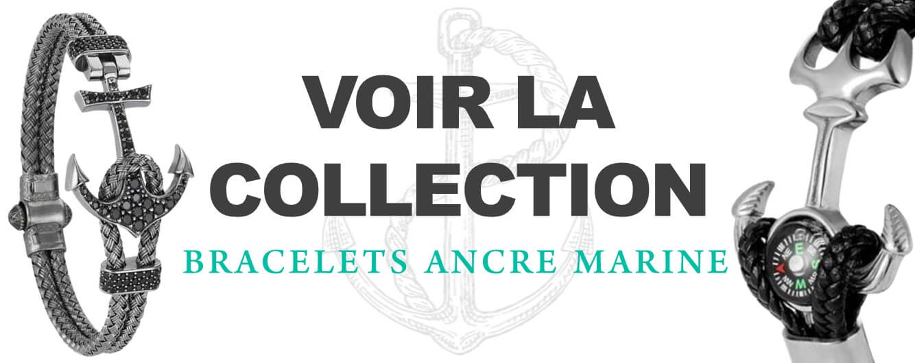 Collection bracelets ancre marine