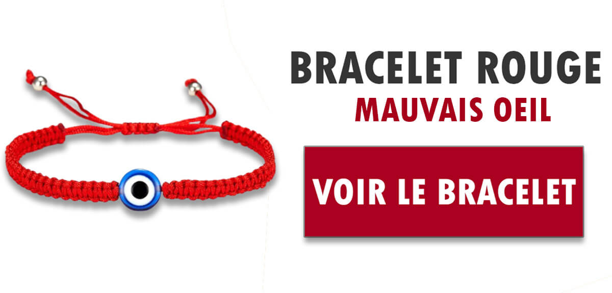 Bracelet rouge contre le mauvais oeil