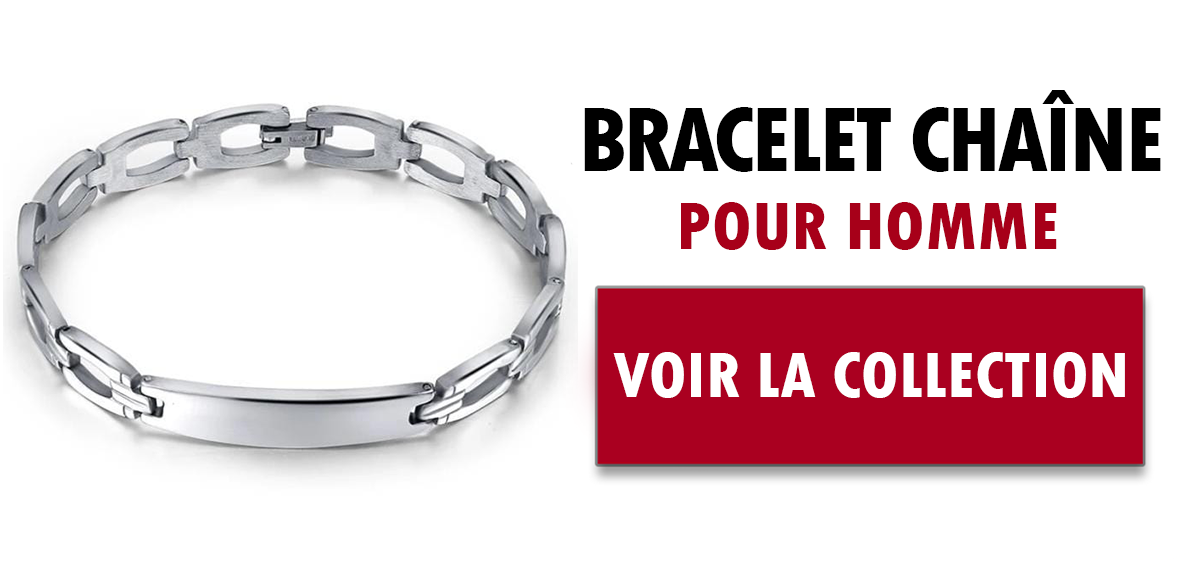 Collection bracelet chaine pour homme