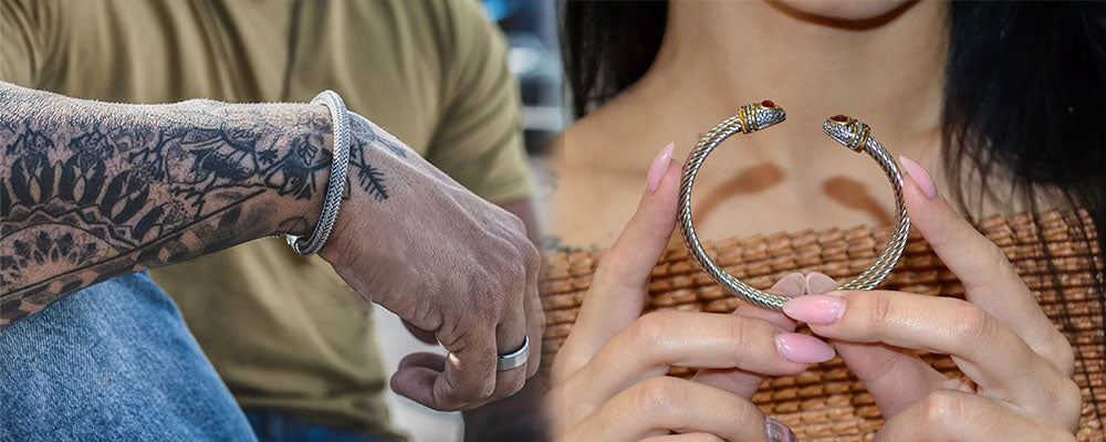 bracelet jonc homme et femme signification