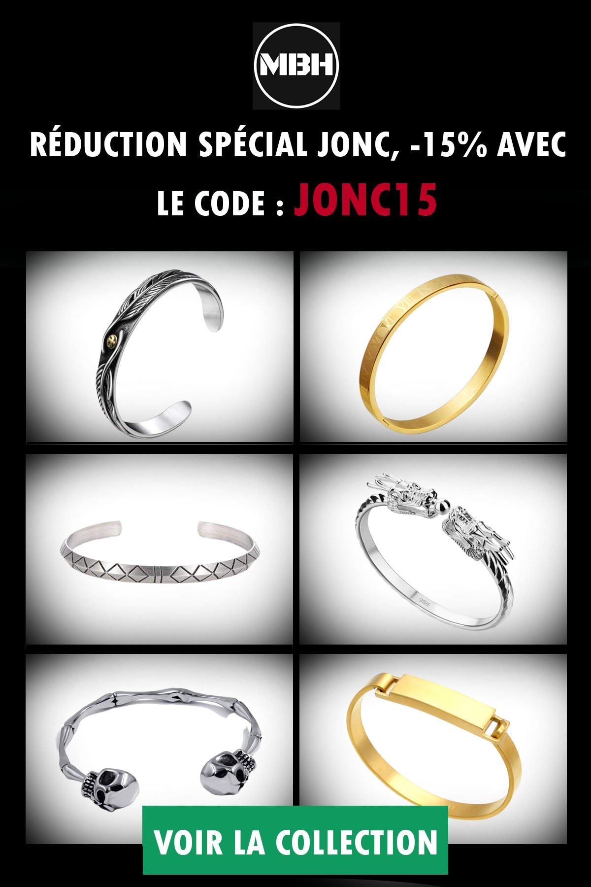 bracelets jonc collection