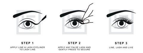 Adhesive Eyeliner & Lash Set