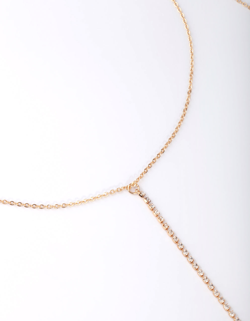 Layered Gold Body Chain, Waterproof Body Chain, Silver Body Chain