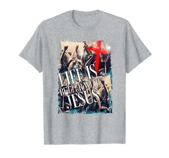 Life is Better with Jesus TShirt New – Tmerch Store
