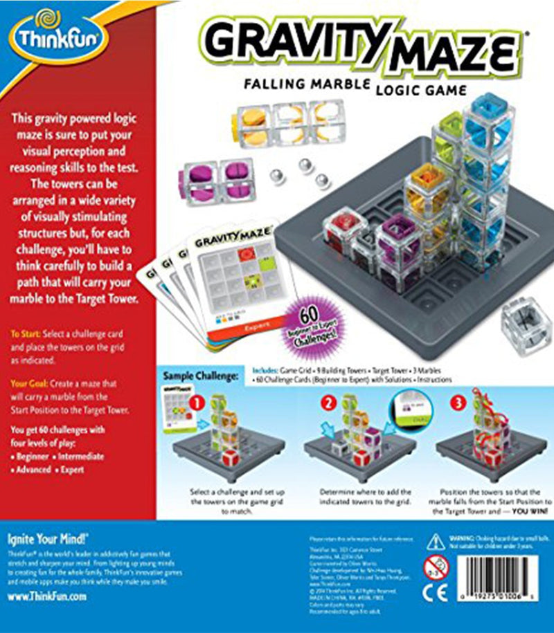 thinkfun gravity maze marble run logic