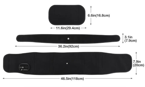 ThermaRelief PRO measurements of 118cm length, 20cm height.