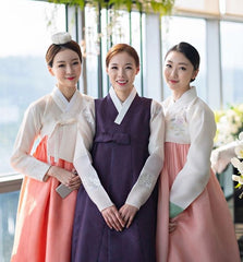Korean wedding hanbok traditional clothing fashion style women's bridal