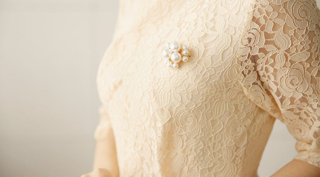 womens ivory lace dress
