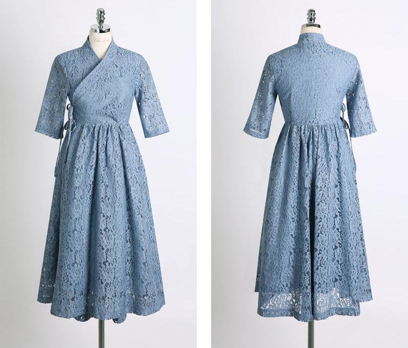 lace periwinkle dress