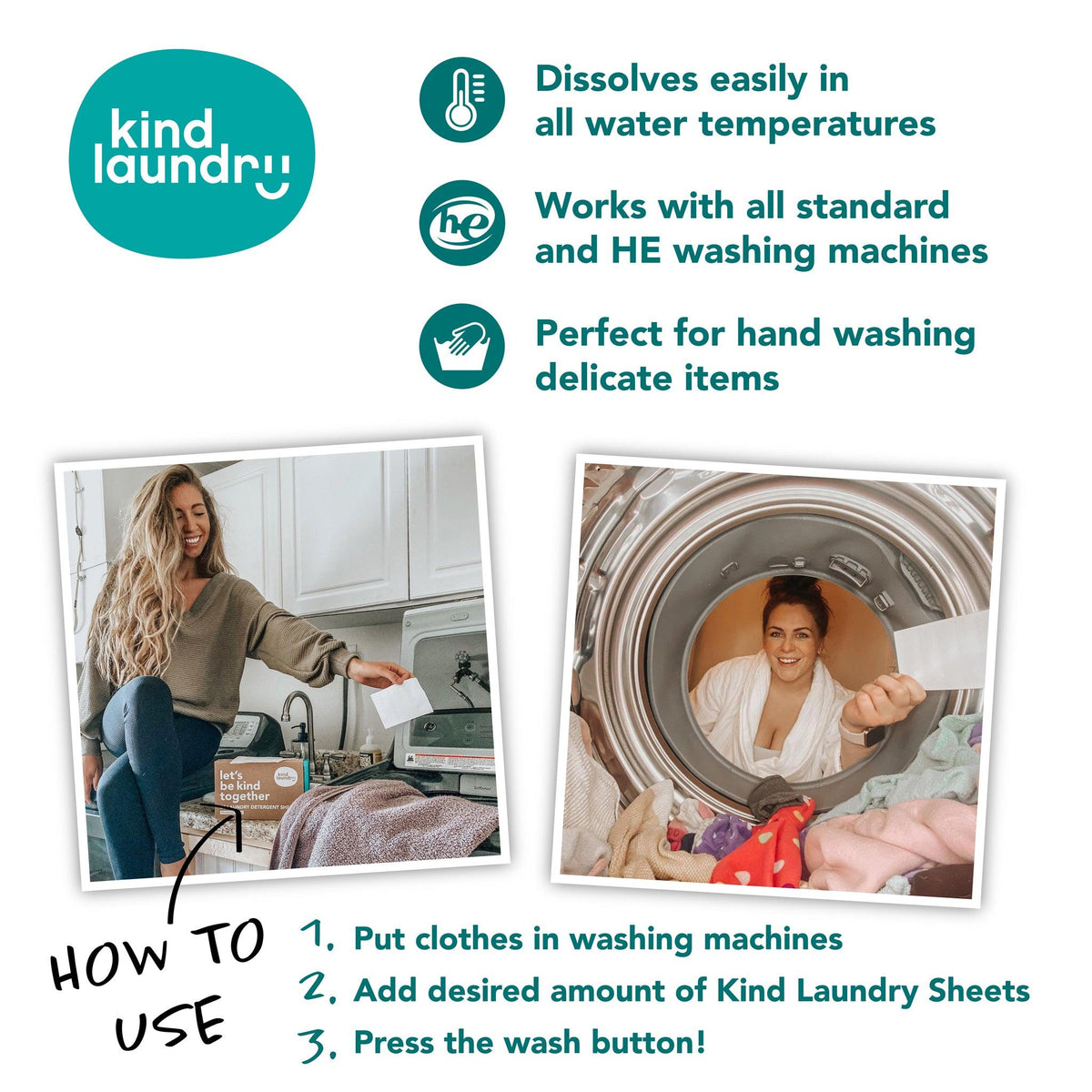 Laundry Soap Sheets - Kind Laundry