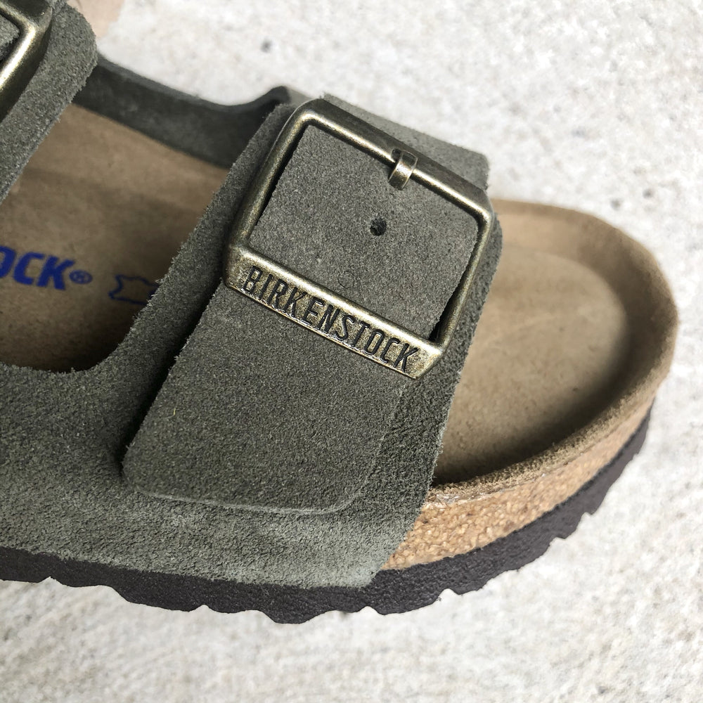 birkenstock arizona suede forest