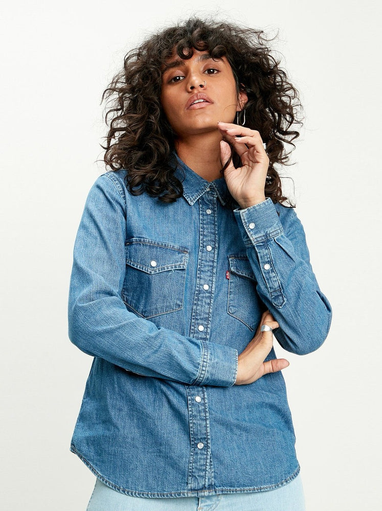 levi plus size denim shirt