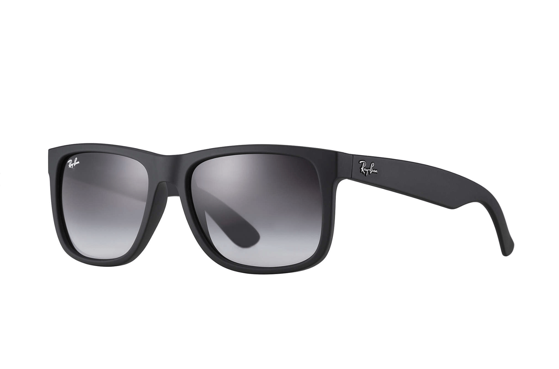 ray ban justin black rubber