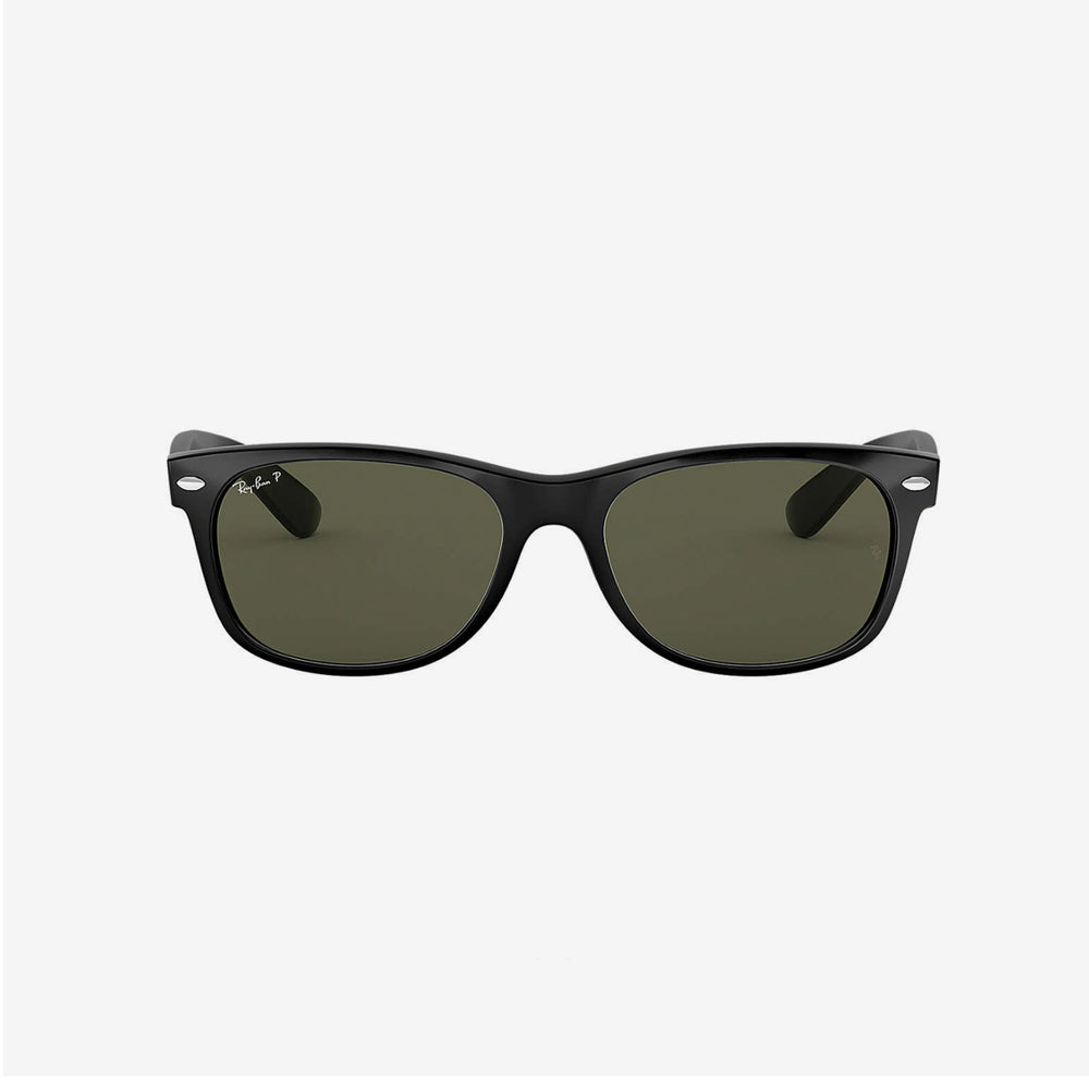 Buy Ray Ban New Wayfarer Black W Crystal Green Polarized 0rb2132 901 58 55 Abicus