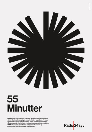 55 Minutter - Radio24syv plakat
