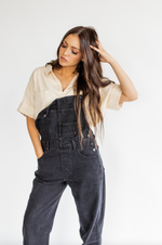 Load image into Gallery viewer, Classic Denim Overall in Black
