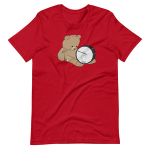 Teddy Bass Percussion Short-Sleeve Unisex T-Shirt-Marching Arts Merchandise-Red-S-Marching Arts Merchandise