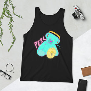 Neon Teddy Cymbal Percussion Unisex Tank Top-Marching Arts Merchandise-Marching Arts Merchandise