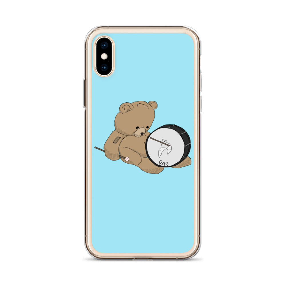 Teddy Bass Percussion iPhone Case-Marching Arts Merchandise-Marching Arts Merchandise
