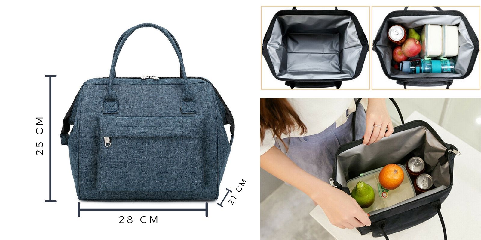 Sac a Main Isotherme Repas pour femme