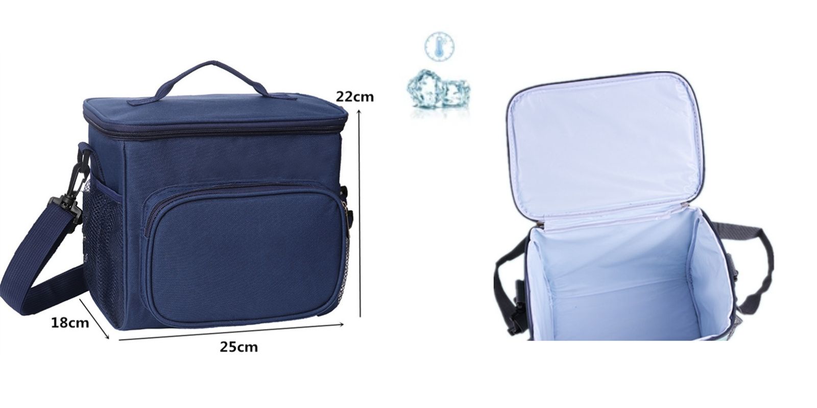 ZUMLLOMA Sac Isotherme Repas Femme Homme, Glaciere Souple Isotherme avec  Bandoulière 18L, Lunch Bag Isotherme Imperméable, Sac Pique Nique Isotherme  pour Travail, Shopping, Plage : : Cuisine et Maison