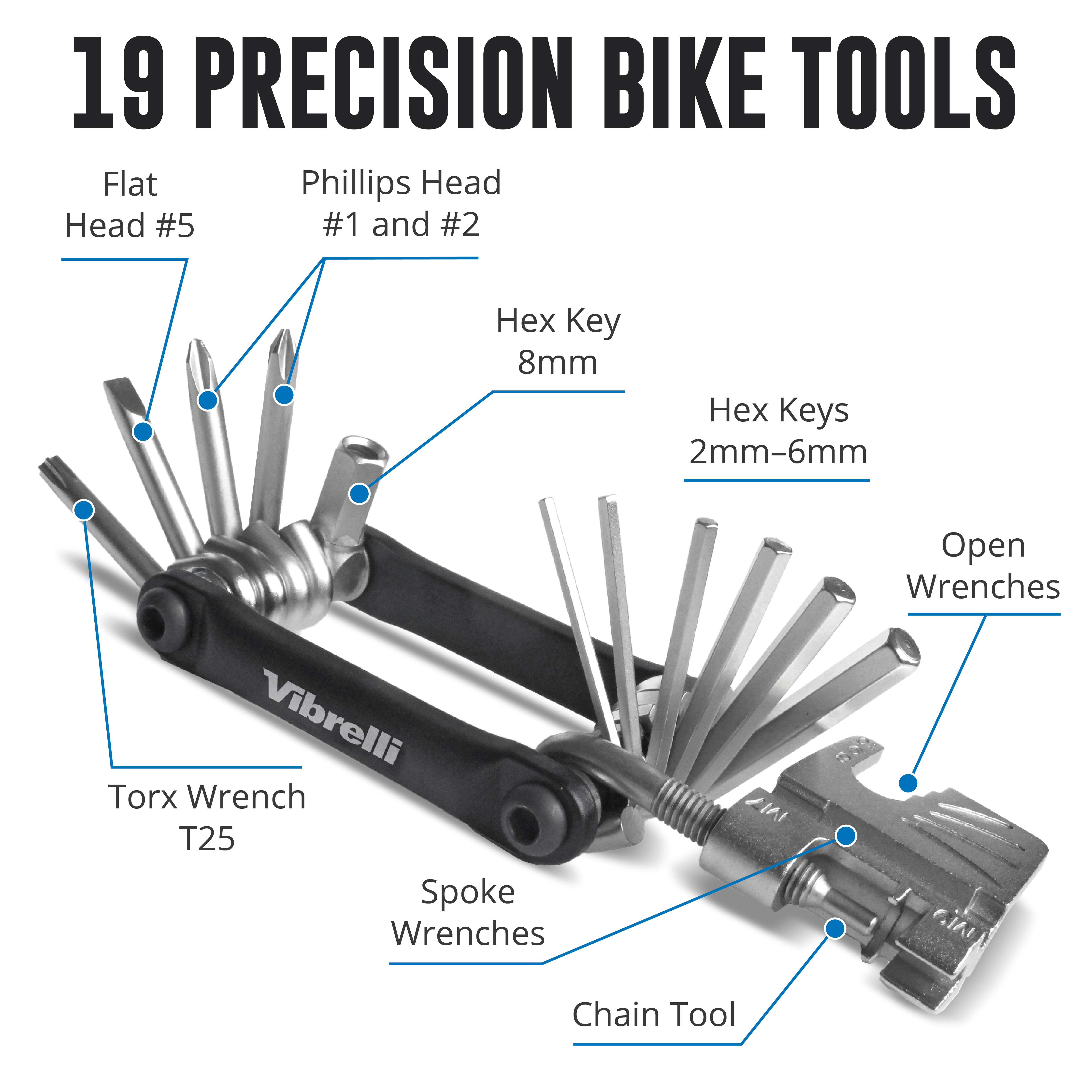 Bike Multi Tool Vibrelli Outdoors