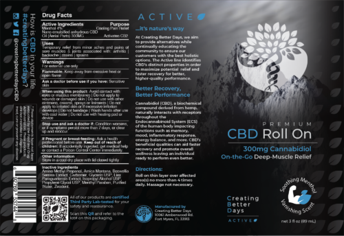 Nano CBD Muscle Rub 300MG