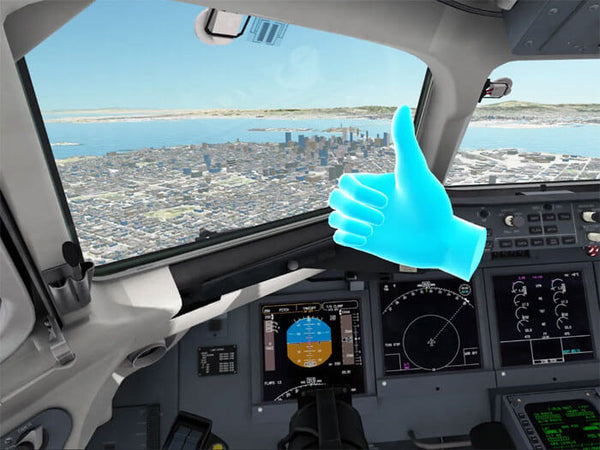 Virtual Reality Cockpit Flying