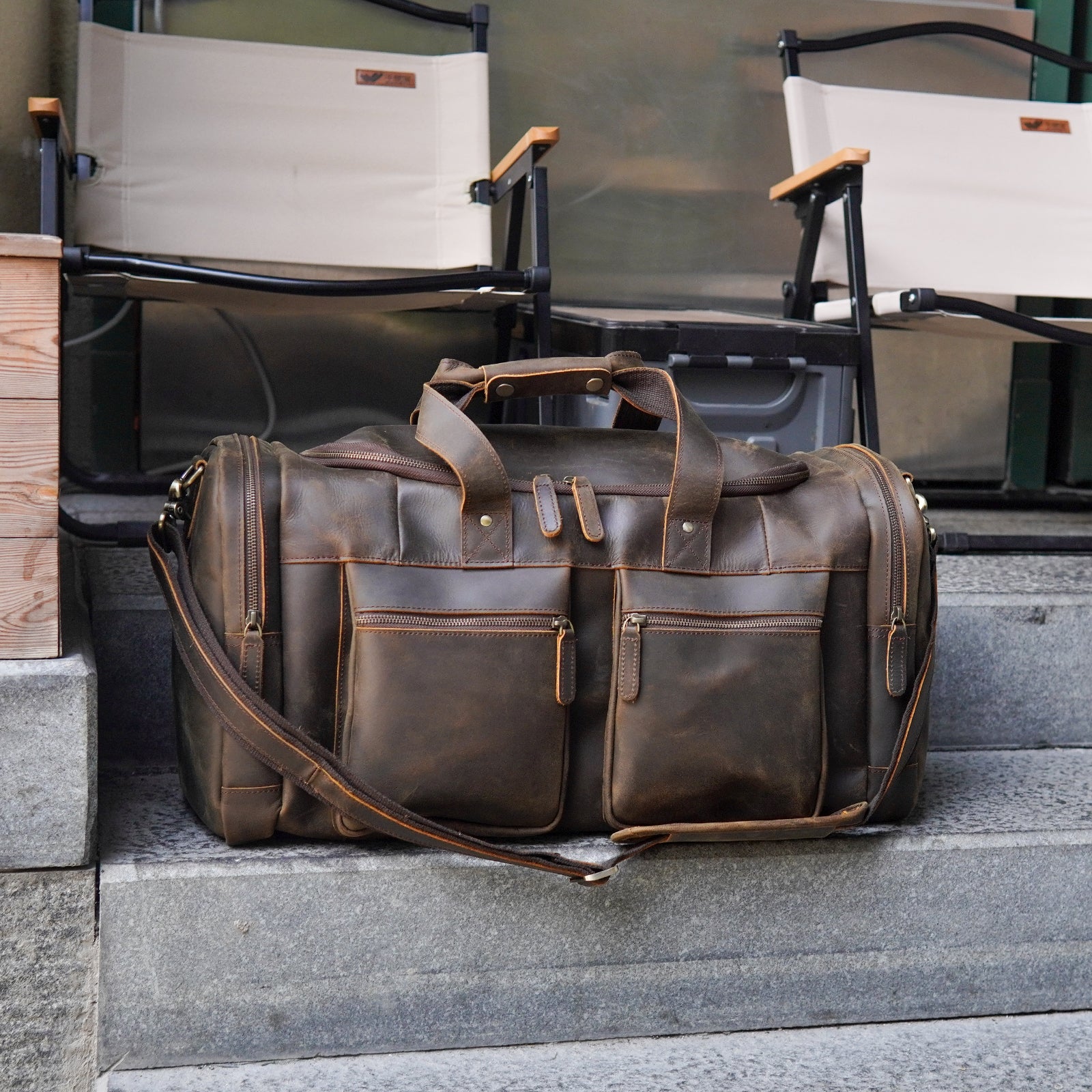 VG001 65cm Tosca Vegan Leather Overnight Travel Bag – The New