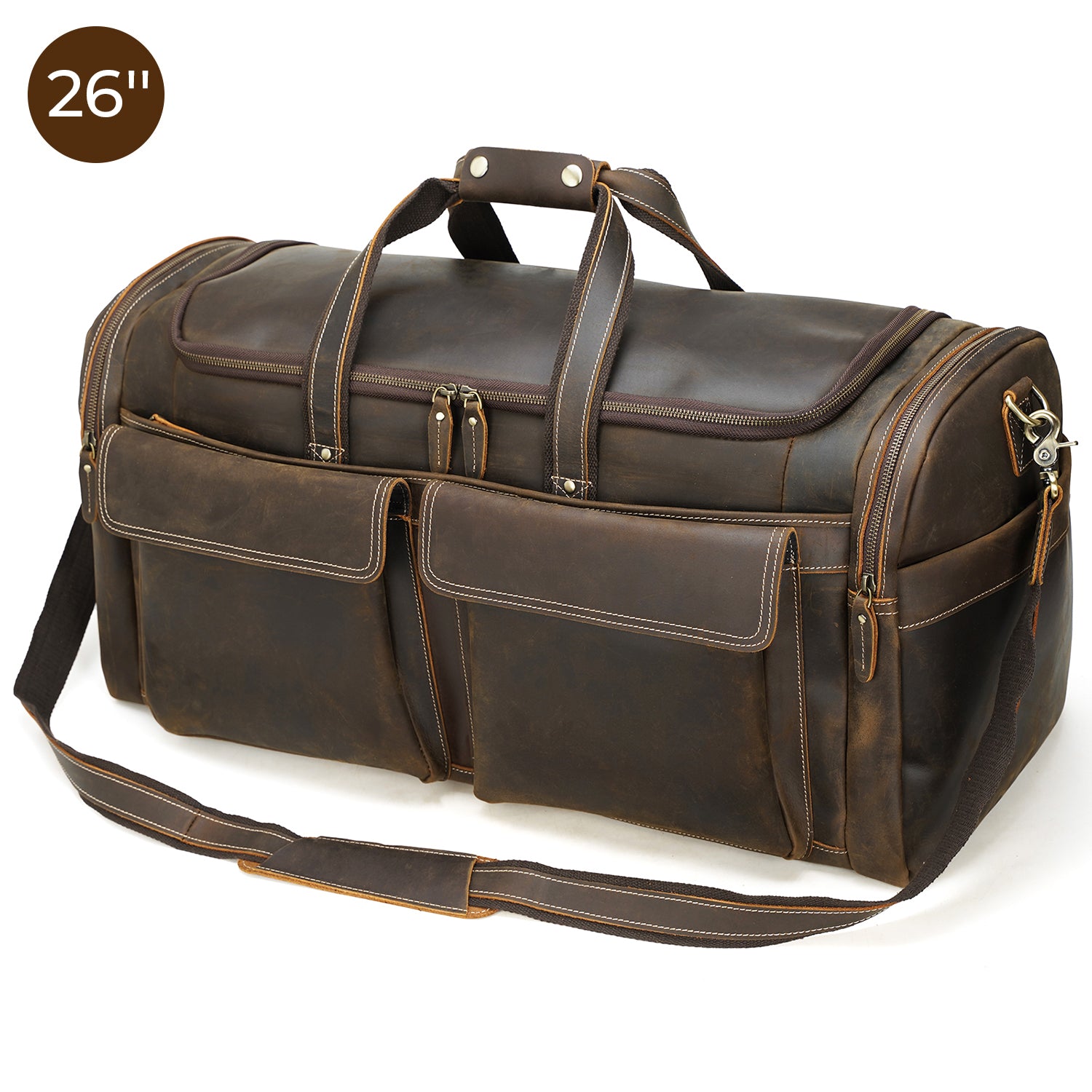 Handsome 2023 Leather Duffle Bag by MacCase