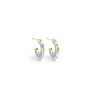 pave blue earrings - Hutto General Store