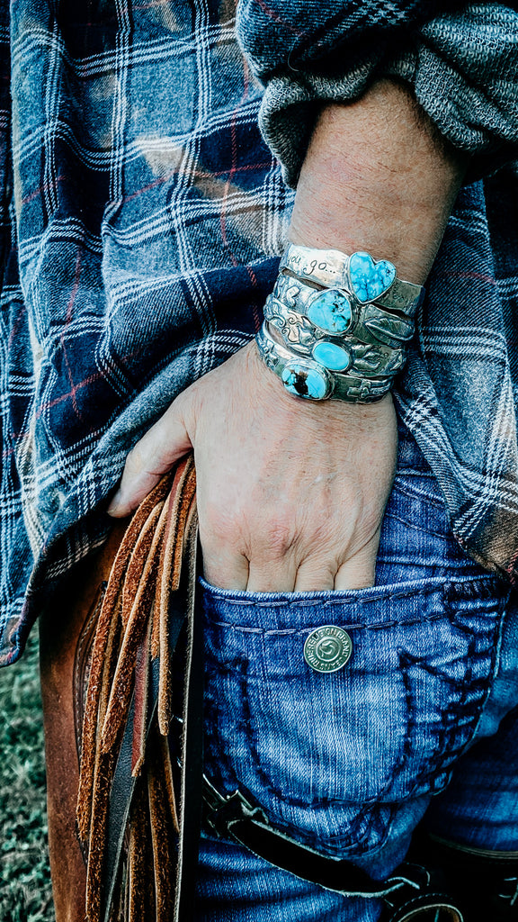 turquoise sterling silver cuffs