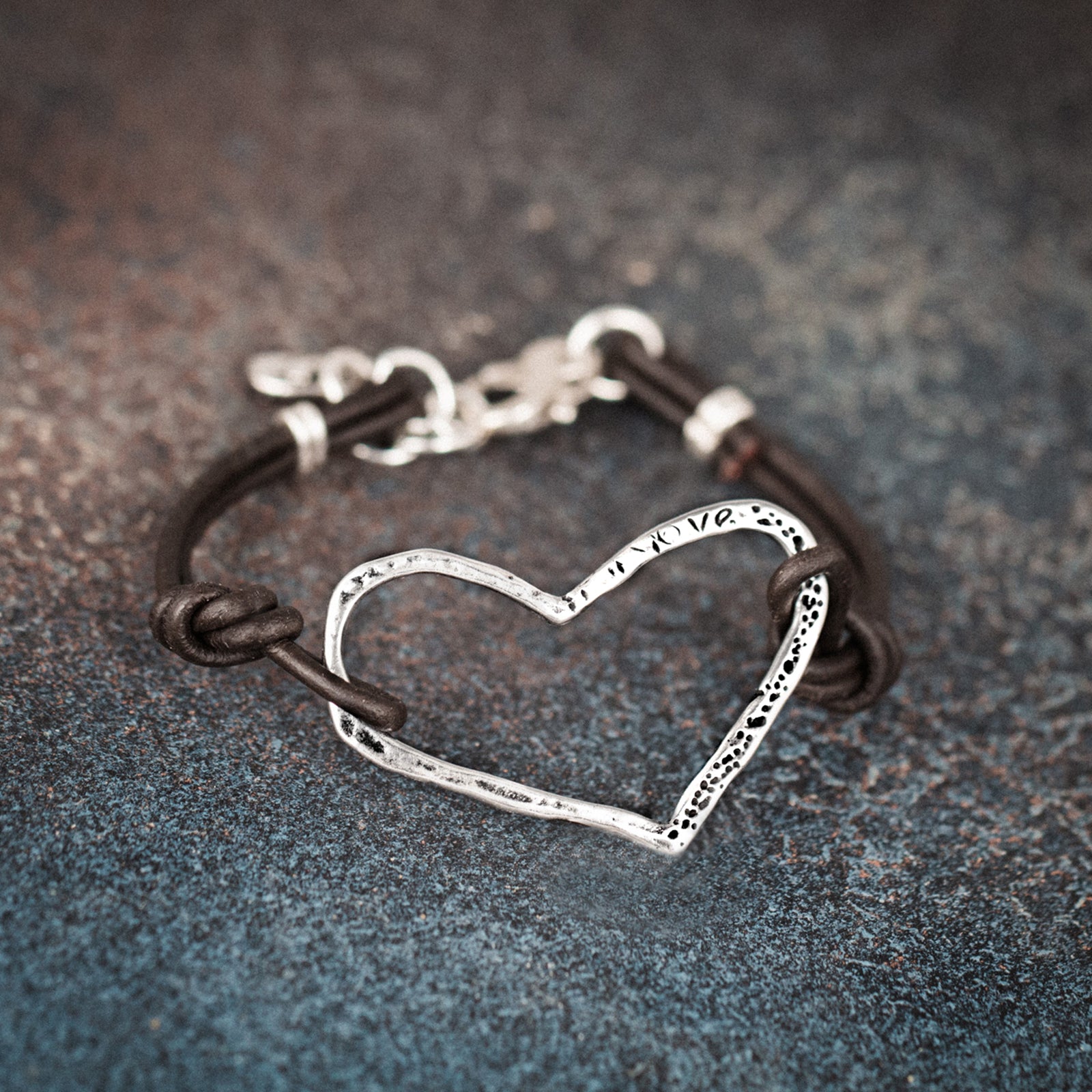 Heart Shine Bracelet | Open Heart Bracelet - Island Cowgirl