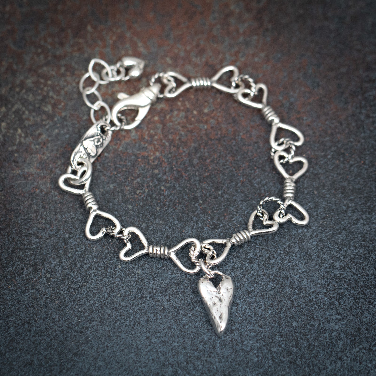 Charm Bracelet With Heart Shape Pendant Flower Etc - Temu Ireland