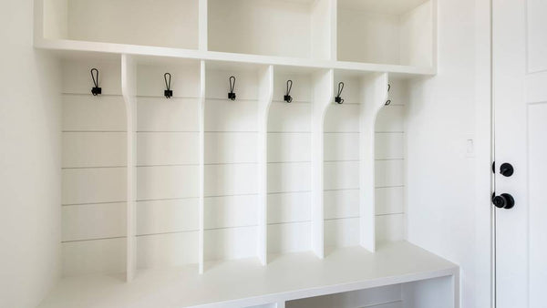 vertical storage solutions for garage mudroom