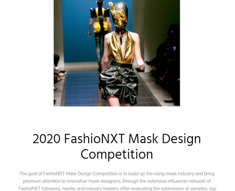 FashioNXT 2020 face mask competition