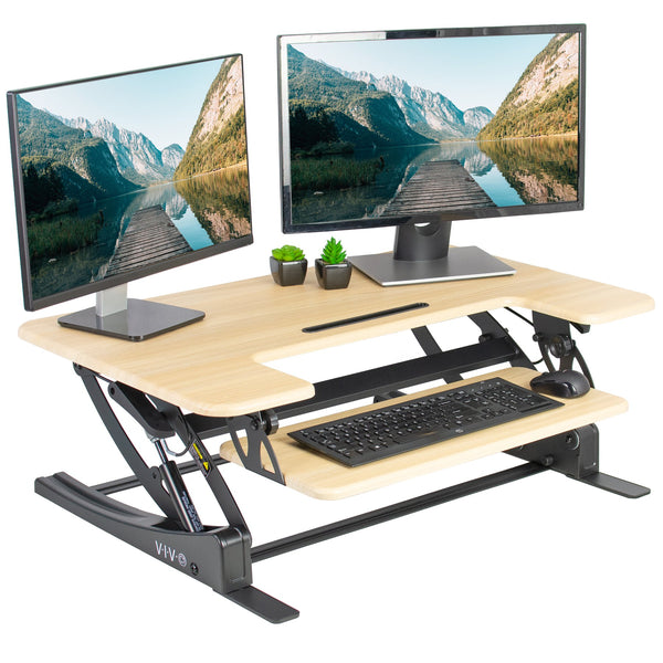 vivo electric height adjustable standing desk converter